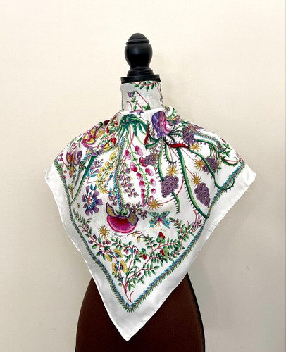 New gucci scarf logo floral - scarf,