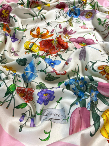 Gucci silk scarf 33in - scarf,