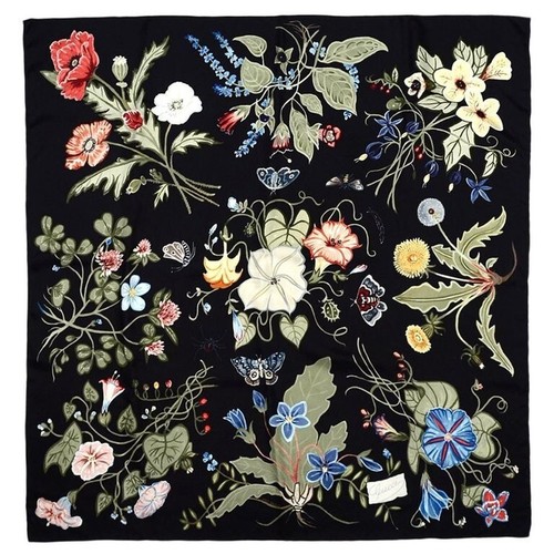 Gucci silk wrap logo kris - silk,