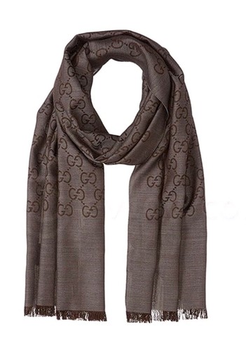 Nwt gucci wool silk monogram - nwt, wool/silk