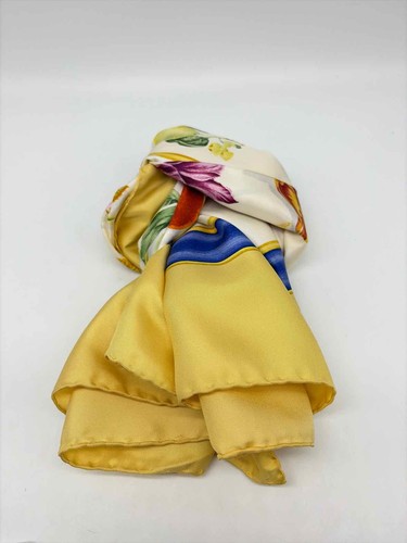 Gucci yellow silk flora - silk,