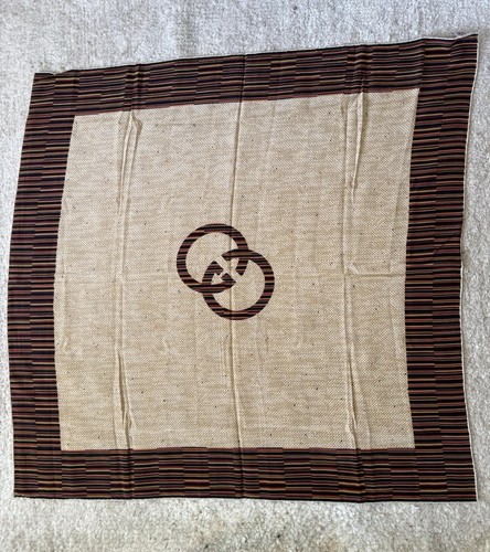 Gucci logo 1980s silk - logo,