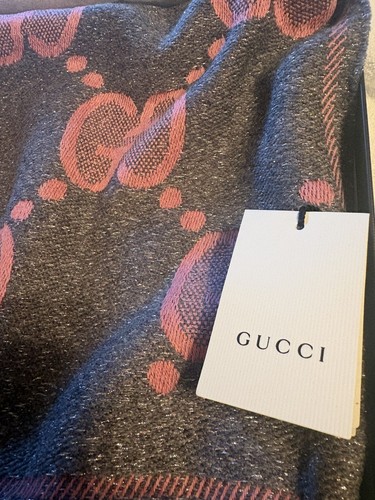 Gucci monogram wool scarf - gucci,