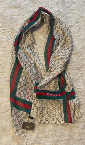 Gucci silk scarf - gg,