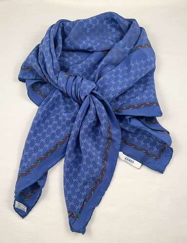 Large gucci 100 silk scarf - gucci, 100%