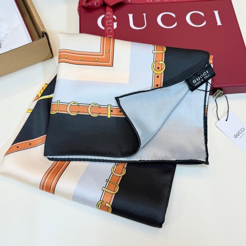 Gucci equestrian print silk - gucci,