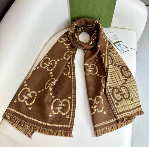 Gucci 100 cashmere logo - gucci, gg