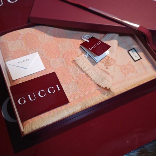 Gucci jacquard wool scarf - gucci,