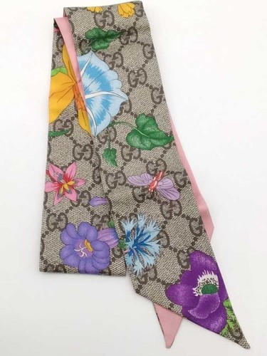 Gucci monogram flora silk - gg,