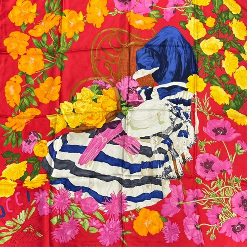 Authentic gucci floral silk - authentic,