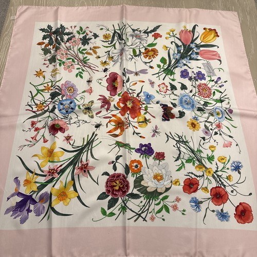 Vintage gucci floral silk - vintage,