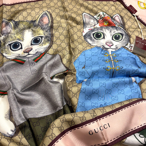Gucci silk scarf 35in - scarf, yuko