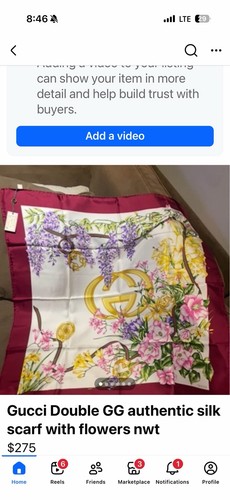 Vintage silk gucci - gucci, double