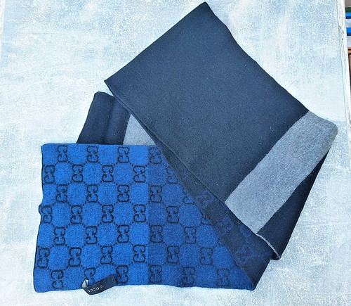 Authentic gucci scarf blue - gucci,