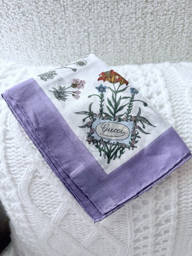Gucci floral cotton scarf - gucci,
